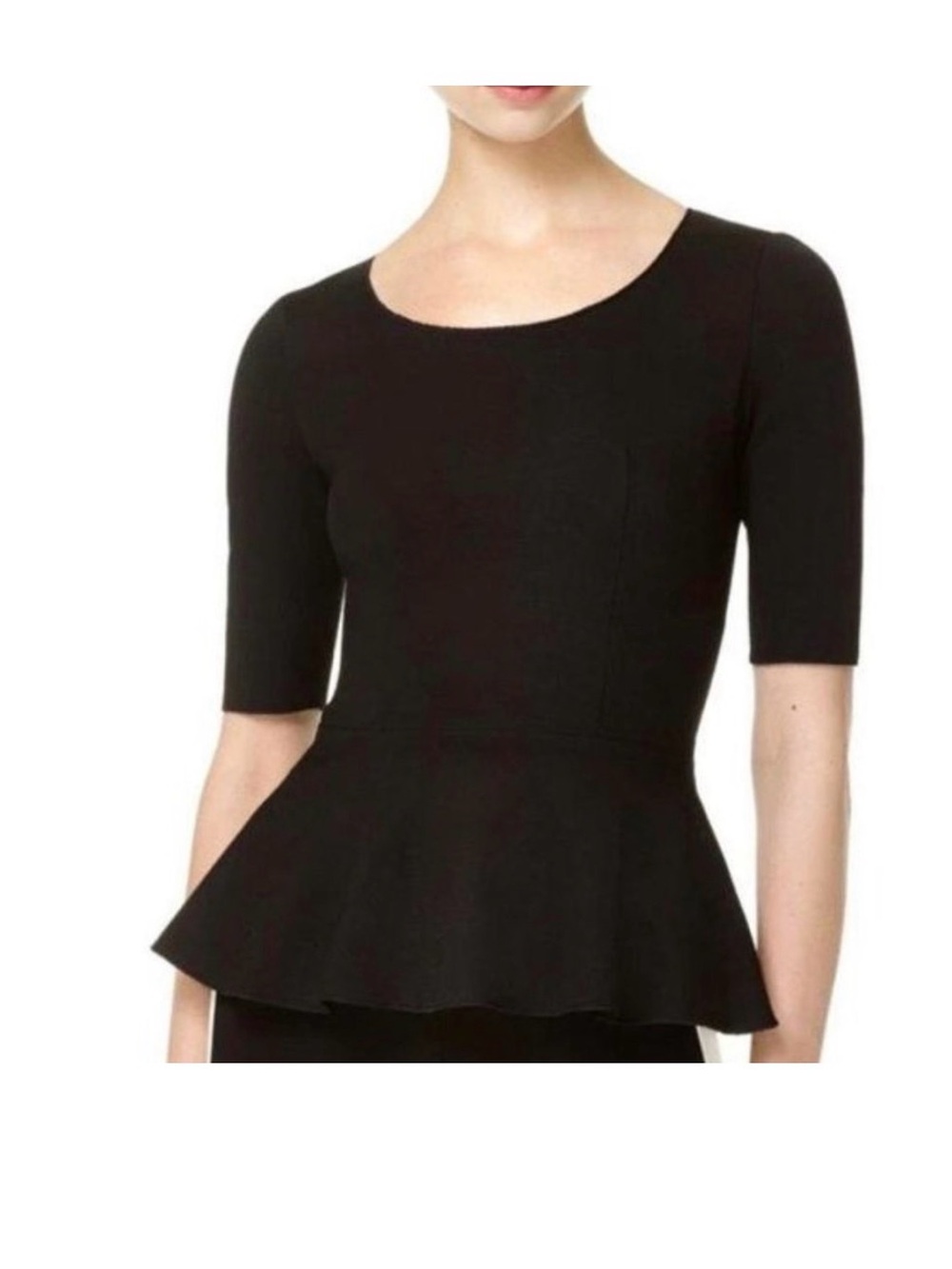 Aritzia Babaton Structured Peplum Top (Japanese Fabric)